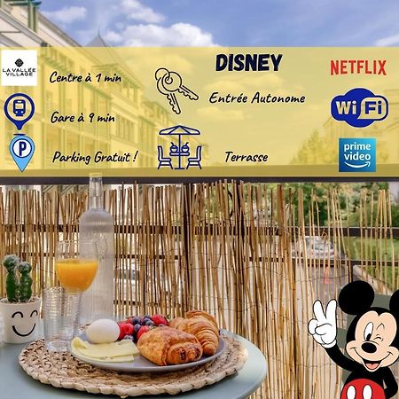 Le Bleu, Tres Bien Situe 1Mn Centre Commerciale, Disney Parking Gratuit Serris Exterior photo